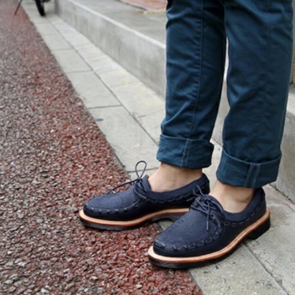 Dr. Martens x Agyness Deyn AGGY BLUCHER in Navy Leather